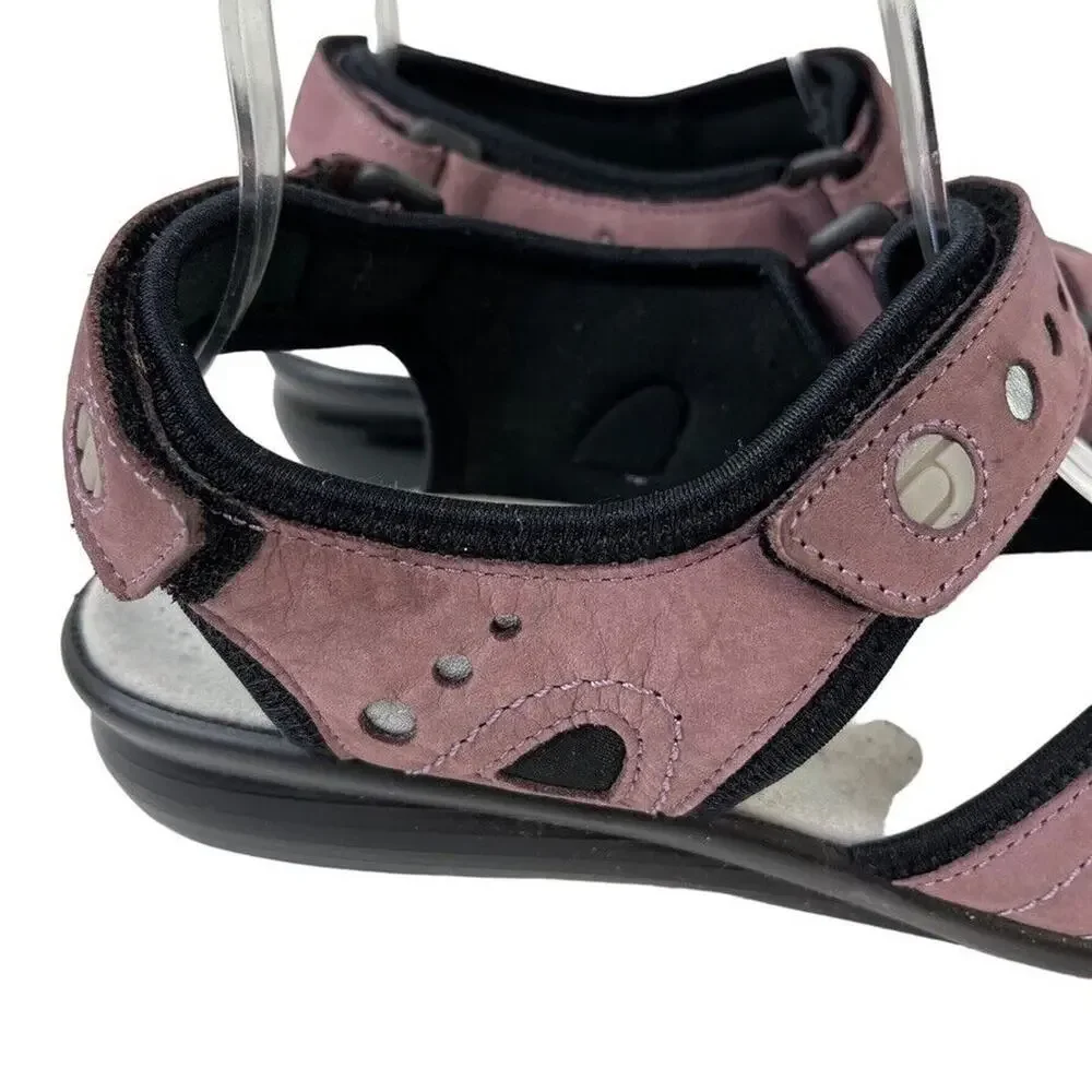 Hotter Comfort Concept Purple Strappy Sporty Casual Sandals Shoes sz 8